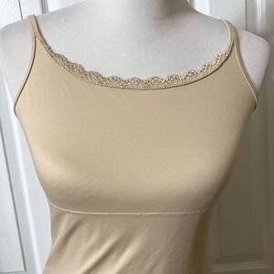 Maidenform Sweet Nothing Cami Shapewear Slimming Tummy Control Tank Top Beige
